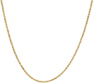 14K Gold Diamond Cut Rope Chain Necklace, 2.3g   5.1g —
