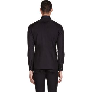 Lanvin Black Fitted Button Down Shirt