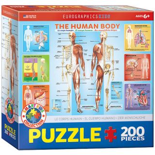 EuroGraphics Kids The Human Body Jigsaw Puzzle   200 Piece    Eurographics