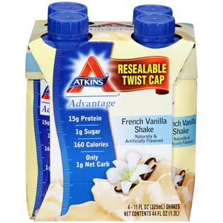 Atkins Advantage French Vanilla Shakes 44 FL OZ BOX   Health