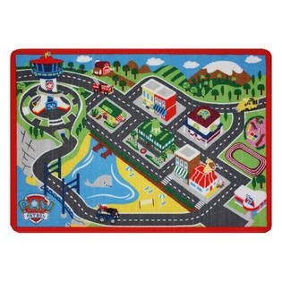 Nickelodeon Paw Patrol Adventure Bay 31 x 44 Game Rug   Toys & Games