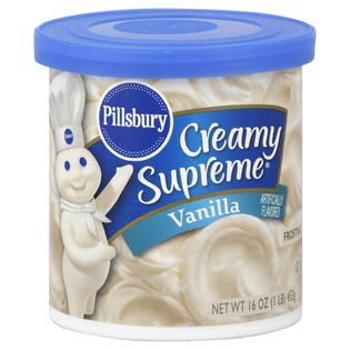 Pillsbury Creamy Supreme Frosting, Vanilla, 16 oz (1 lb) 453 g   Food