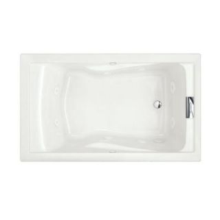 American Standard Evolution 5 ft. Whirlpool Tub with EverClean Reversible Drain in White 2771VC.020