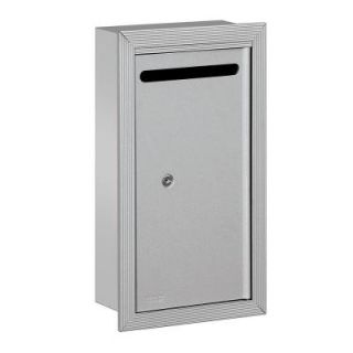 Salsbury Industries 2260 Series Aluminum Slim Recessed Mounted Private Letter Box with Commercial Lock 2265AP