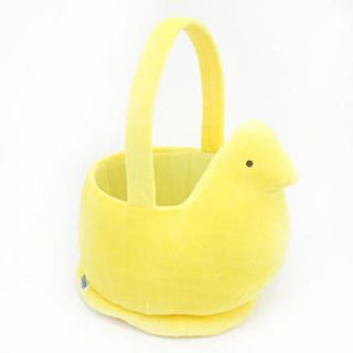 Peeps Chick Plush Basket   Yellow   Seasonal   Easter   Baskets