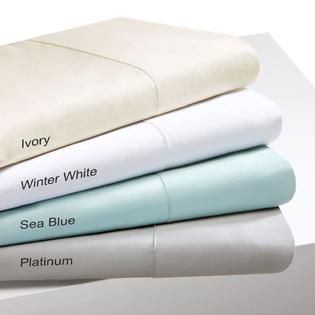 Sleep Philosophy  300TC Liquid Cotton Queen White Sheet Set