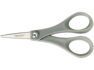 Fiskars 01 004681 Double Thumb Scissors, 5 in. Length, Gray Handle, Stainless Steel