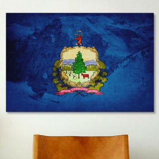 Flags Vermont Skiing Graphic Art on Canvas by iCanvas