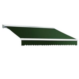 Beauty Mark 14 ft. DESTIN EX Model Left Motor Retractable with Hood Awning (120 in. Projection) in Forest Green DTL14 EX F