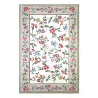 Kas Rugs Morning Vines Ivory 2 ft. 6 in. x 4 ft. 2 in. Area Rug COL170730X50