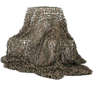 Camo Unlimited Basic Military 9' 10" x 9' 10" Camouflage Netting, Woodland, Green and Brown