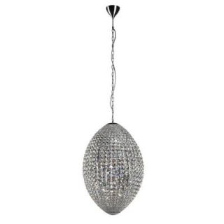 Bel Air Lighting 9 Light Polished Chrome Pendant with Crystals PND 977