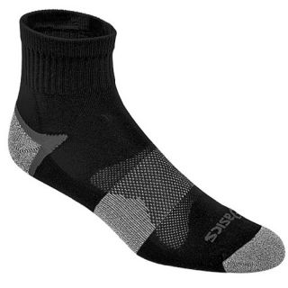 ASICS Quick Lyte Cushion Quarter 3 Pack Socks   Mens   Running   Accessories   Black