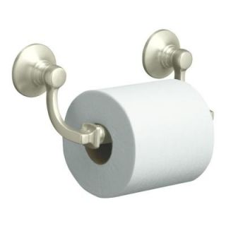KOHLER Bancroft Wall Mount Double Post Toilet Paper Holder in Vibrant Brushed Nickel K 11415 BN