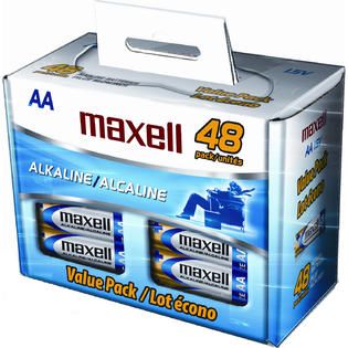 Maxell  48 Pack AA Alkaline Batteries