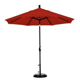 California Umbrella 9 ft. Aluminum Push Tilt Patio Umbrella in Sunset Olefin GSPT908302 F27