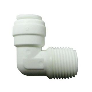3/8 in. x 1/4 in. Plastic 90 Degree O.D. x MPT Elbow PL 3028