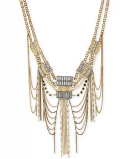 BCBGeneration Gold Tone Multi Layer Drama Necklace   Jewelry & Watches