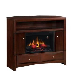Delray 47.5 in. Convertible Media Console Electric Fireplace in Roasted Walnut 79773