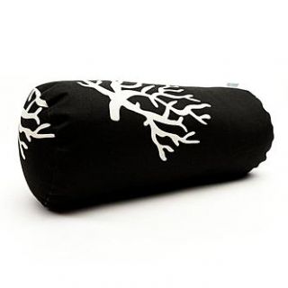 Majestic Home Goods Black Coral Round Bolster Pillow   Home   Home