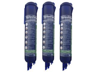 Whirlpool 4396841T Side by Side Refrigerator, Push Button Fast Fill Water Filter, 3 Pack