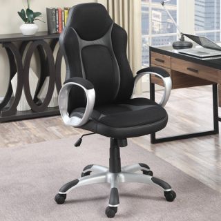 High Back Task Chair with Arms by Poundex