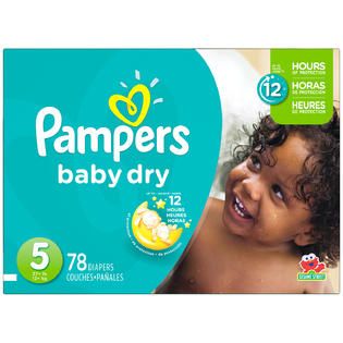 PAMPERS Baby Dry Size 5 Super Pack Diapers