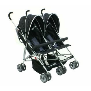 This Dream on Me Black Side by Side Twin Baby Stroller Makes Traveling