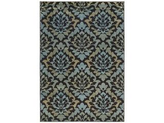 Shaw Living Kathy Ireland Home Gallery Royal Shimmer Area Rug Brown 6' 6" x 9' 3V10717700