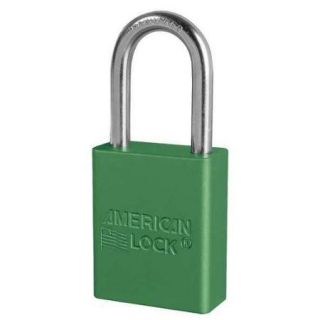 AMERICAN LOCK A1106KAS3GRN Lockout Padlock, KA, Green, 1/4 In., PK3