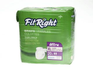FitRight Ultra Briefs,X Small   20 Each