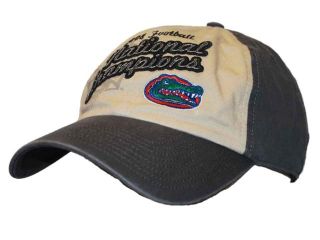 Florida Gators 47 Brand 2008 Football National Champions Adjustable Gray Hat Cap