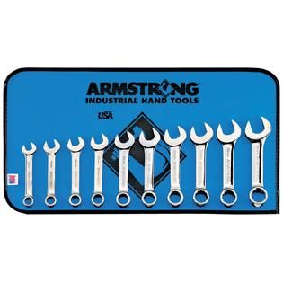 Armstrong 10 pc. 12 pt. Full Polish Extra Short Combination Wrench Set