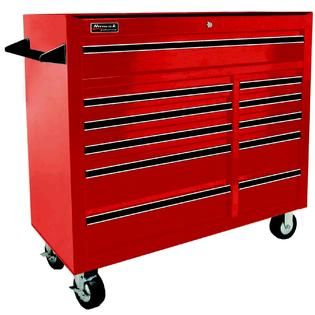 Homak 41 in PRO SERIES 11 Drawer Rolling Cabinet   Red   Tools   Tool