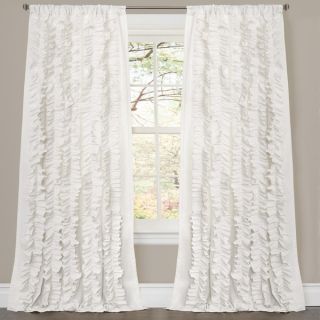 Lush Decor Belle White 84 inch Curtain Panel   15465119  