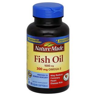 Nature Made Fish Oil, 1000 mg, Liquid Softgels, 90 softgels   Health