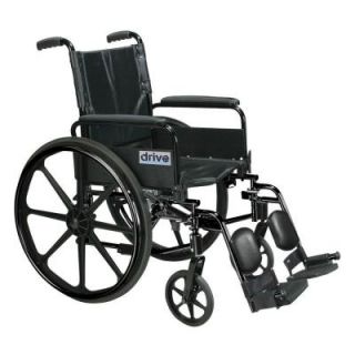 Drive Cirrus IV Lightweight Dual Axle Wheelchair with Adjustable Arms, Detachable Full Arms, Elevating Leg Rests, 16 in. Seat c416adfasv elr