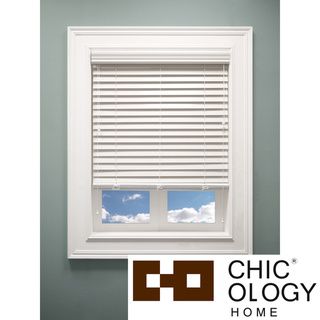 Chicology Off White Faux Wood Blinds