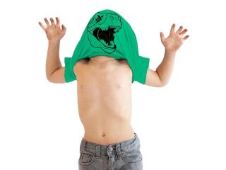 Toddler Ask Me About My T Rex GREEN Flip Shirt for Kids 3T