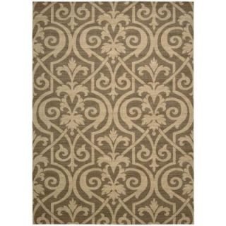 Nourison Riviera Mocha 7 ft. 9 in. x 10 ft. 10 in. Area Rug 421142