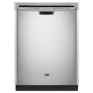 Maytag 57 Decibel Built In Dishwasher with Hard Food Disposer (Monochromatic Stainless Steel) (Common 24 in; Actual 23.875 in) ENERGY STAR