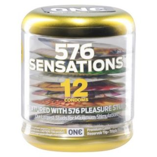 ONE 576 Sensations Condoms   12 Count
