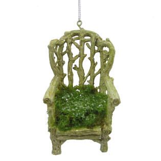 Jaclyn Smith 3 Fairy Garden Twig Chair Christmas Ornament White