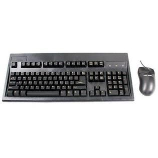 Keytronic Black 104 Normal Keys USB Standard keyboard & optical mouse