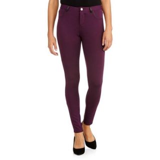 Miss Tina Women's Ponte Jean with Pleather