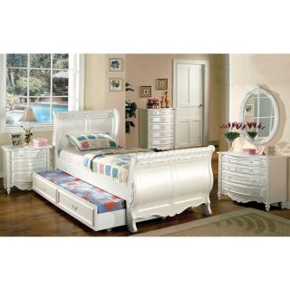 Alexandra Twin Size 4 piece Bedroom Set with Dresser, Mirror and Night