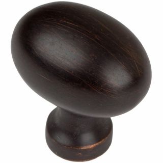GlideRite 1.25 inch Oil Rubbed Bronze Classic Oval Egg Cabinet Knobs