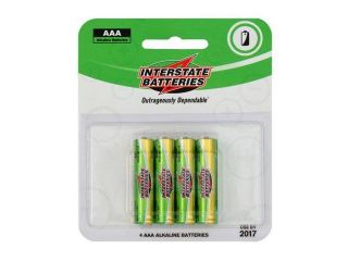 AAA Alkaline Batteries (4) IBSDRY0035 INTERSTATE BATTERIES