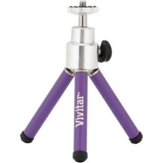Vivitar VIV MPT 100 PUR 6" Table Tripod, Purple