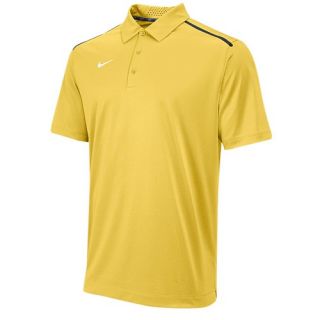 Nike Team Sideline 14 Elite Coaches Polo   Mens   For All Sports   Clothing   Bright Gold/Anthracite/White